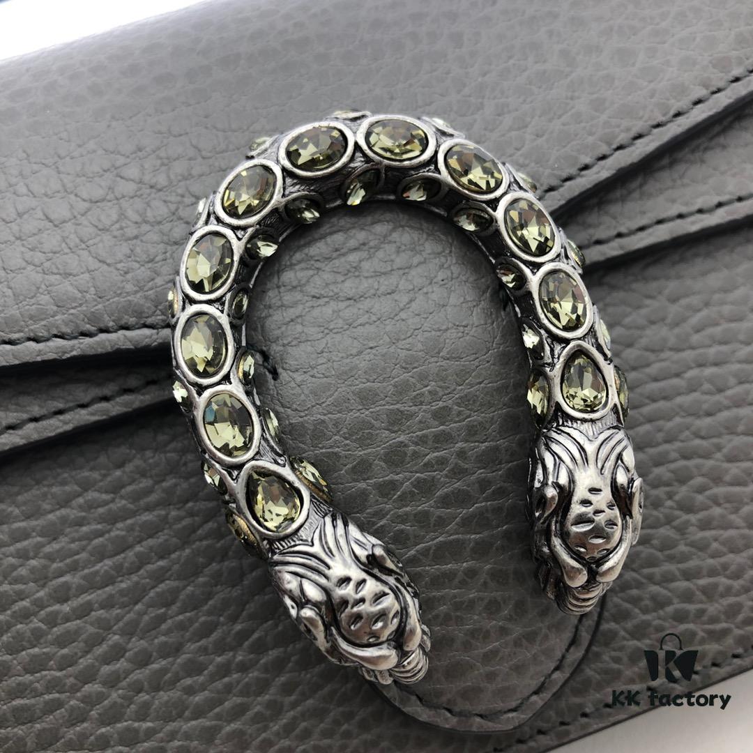 693090f66e68136f4d9a9a49 GUCCI Hot Sale, Authentic Quality, Top Original Single Item, Real Photo, Model No.: 476432 Gray, Size: 16.5 cm (W) x 10 cm (H) x 4.5 cm (D), In Stock