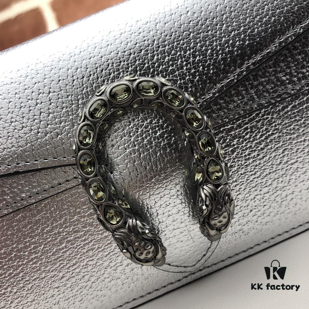 693091456e68136f4d9a9ad4 GUCCI Counter Quality, Top Original Single Item, Actual Photos! Model No. 476432 Silver, Size: 16.5 x 10 x 4.5 cm