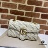 6930914a6e68136f4d9a9adb GUCCI New Arrival High-Quality Authentic Stock, Top-Tier Original Order Item, Real Product Photos! Model No. 443497 White Leather Marmont, Dimensions: 26cm W x 15cm H x 7cm D, In Stock for Immediate Shipment