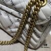 6930914e6e68136f4d9a9ae3 GUCCI New Arrival High-Quality Authentic Stock, Top-Tier Original Order Item, Real Product Photos! Model No. 443497 White Leather Marmont, Dimensions: 26cm W x 15cm H x 7cm D, In Stock for Immediate Shipment