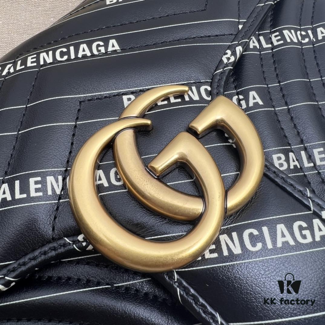 693091526e68136f4d9a9ae9 GUCCI New Arrival Cabinet Quality, Top Original Single Item, Actual Photos! Model No. 443497 Calfskin Alliance, Size: 26cm W x 15cm H x 7cm D, In Stock Ready to Ship