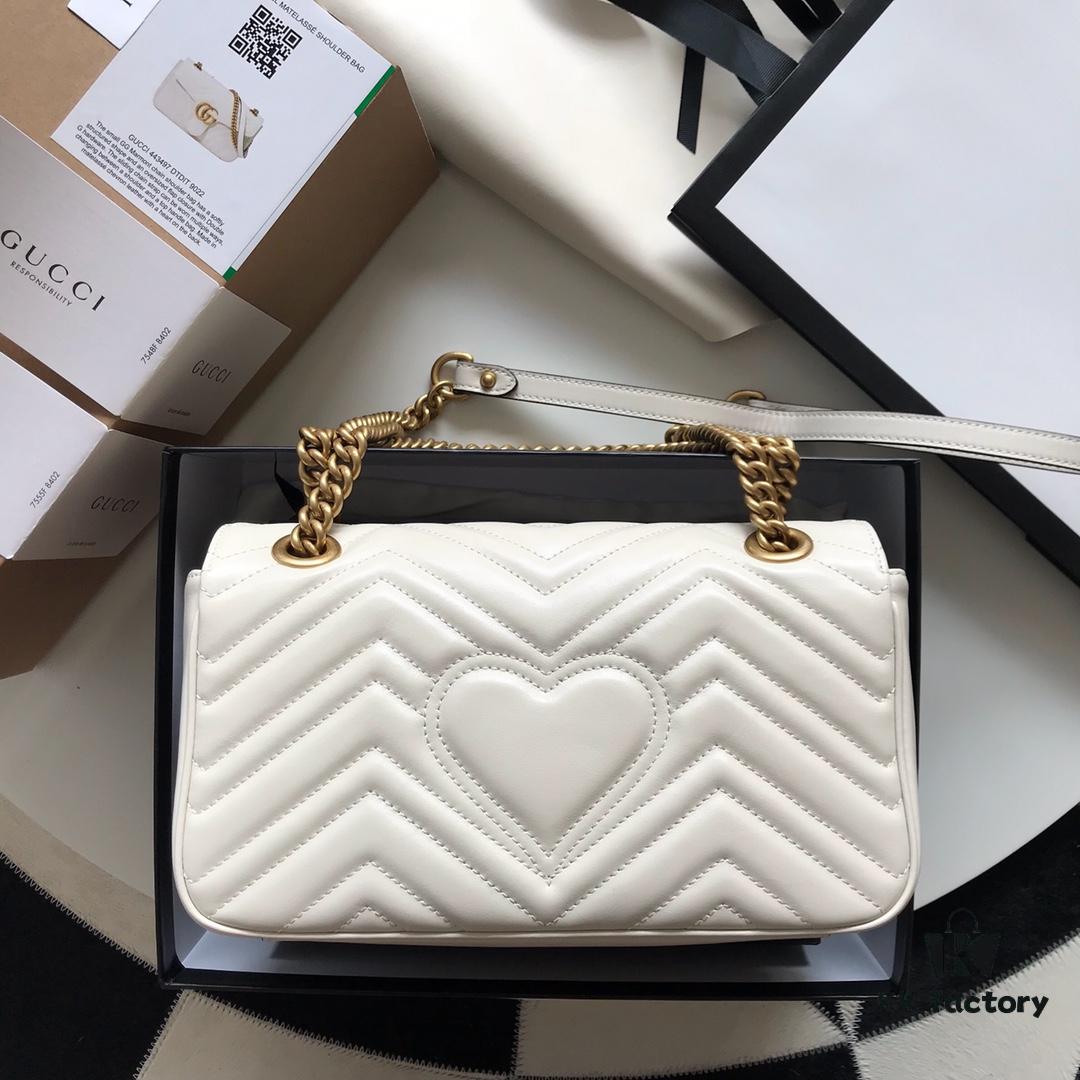 693091596e68136f4d9a9af7 Original Factory Leather 😊 GUCCI Italian Original Leather, Boutique Quality, Actual Photos. Model 443497 White, Size: 26*15*7cm, In Stock and Ready to Ship