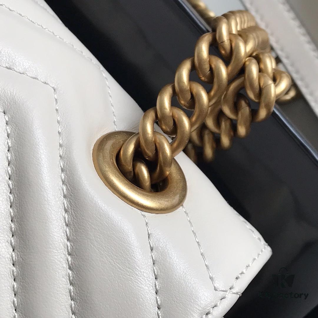 6930915b6e68136f4d9a9af8 Original Factory Leather 😊 GUCCI Italian Original Leather, Boutique Quality, Actual Photos. Model 443497 White, Size: 26*15*7cm, In Stock and Ready to Ship