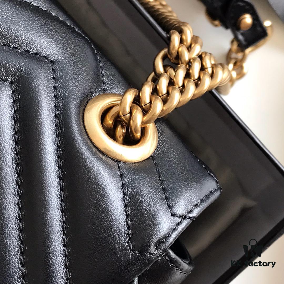 6930915e6e68136f4d9a9afe Original Factory Leather 😊 GUCCI Italian Original Leather, Boutique Quality, Actual Item Photos. Model 443497 Black, Size: 26*15*7cm, In Stock and Ready to Ship