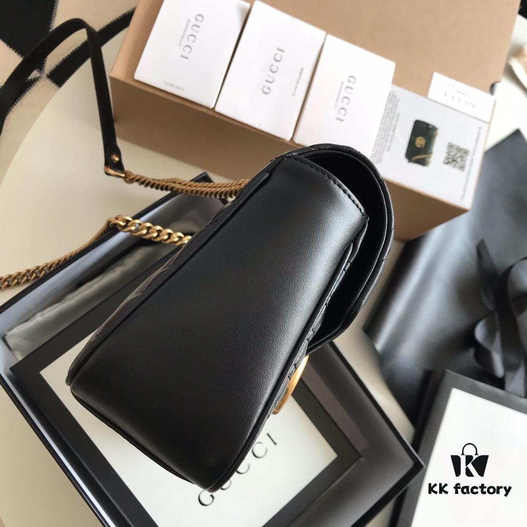 693091606e68136f4d9a9b01 Original Factory Leather 😊 GUCCI Italian Original Leather, Boutique Quality, Actual Item Photos. Model 443497 Black, Size: 26*15*7cm, In Stock and Ready to Ship