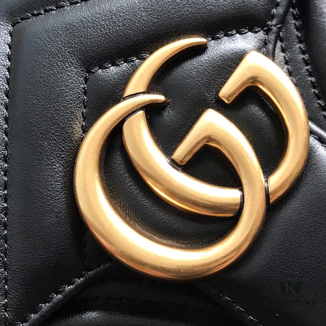 693091606e68136f4d9a9b02 Original Factory Leather 😊 GUCCI Italian Original Leather, Boutique Quality, Actual Item Photos. Model 443497 Black, Size: 26*15*7cm, In Stock and Ready to Ship
