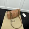 693091676e68136f4d9a9b0d GUCCI Counter Quality, Top Original Single Item, Actual Photos! Model No. 443497 Light Orange, Size: 26cm W x 15cm H x 7cm Side Width, In Stock Ready to Ship