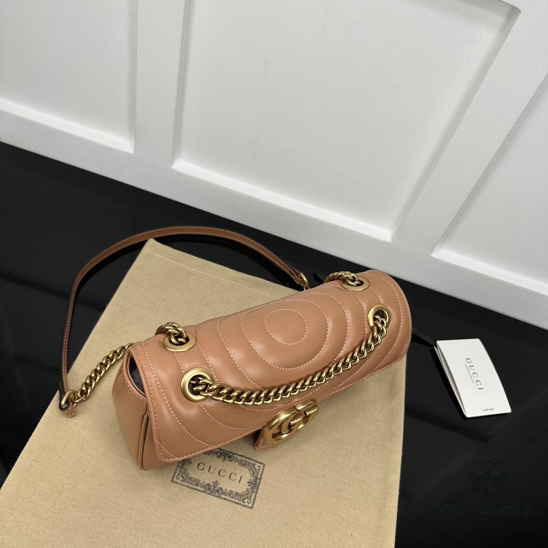 693091676e68136f4d9a9b0e GUCCI Counter Quality, Top Original Single Item, Actual Photos! Model No. 443497 Light Orange, Size: 26cm W x 15cm H x 7cm Side Width, In Stock Ready to Ship