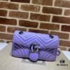 693091716e68136f4d9a9b1e GUCCI Counter Quality, Top Original Single Item, Real Photo! Model No. 443497 Light Purple, Size: 26cm (W) x 15cm (H) x 7cm (Side Width), In Stock
