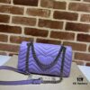 693091716e68136f4d9a9b21 GUCCI Counter Quality, Top Original Single Item, Real Photo! Model No. 443497 Light Purple, Size: 26cm (W) x 15cm (H) x 7cm (Side Width), In Stock