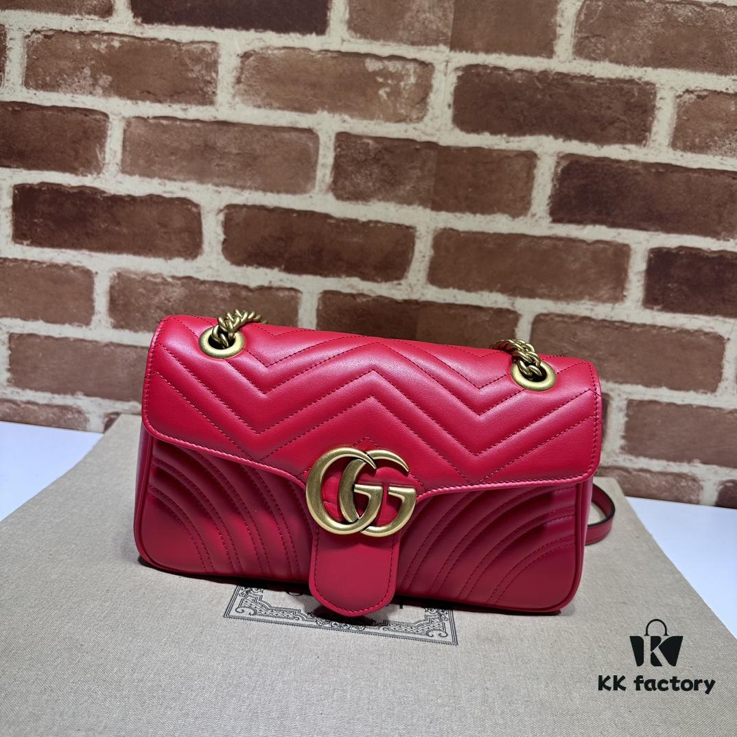 6930917c6e68136f4d9a9b32 GUCCI Latest Bestseller, Counter Quality, Top Original Single Item, Actual Photos, Model Number: 443497 New Red, Size: 26 x 15 x 7 cm