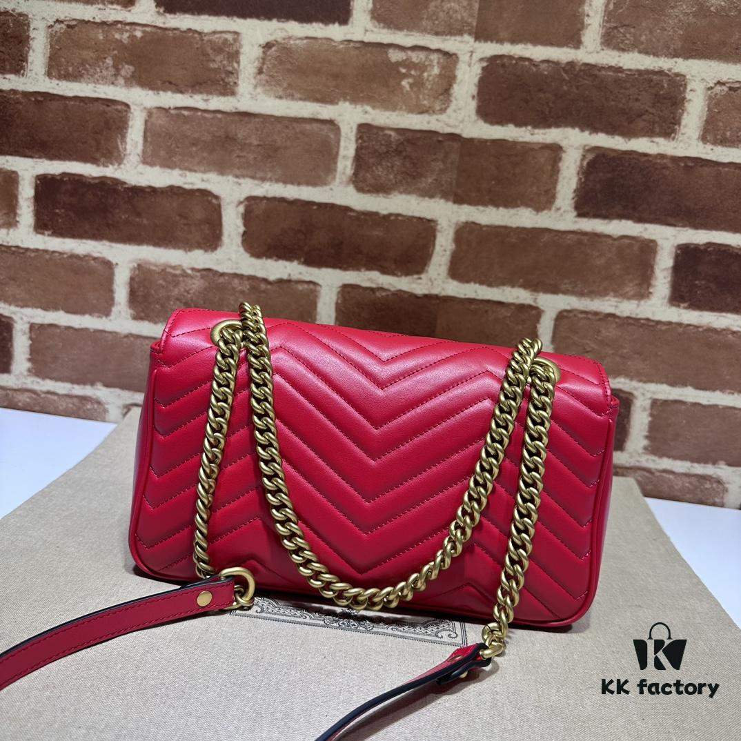 6930917d6e68136f4d9a9b33 GUCCI Latest Bestseller, Counter Quality, Top Original Single Item, Actual Photos, Model Number: 443497 New Red, Size: 26 x 15 x 7 cm