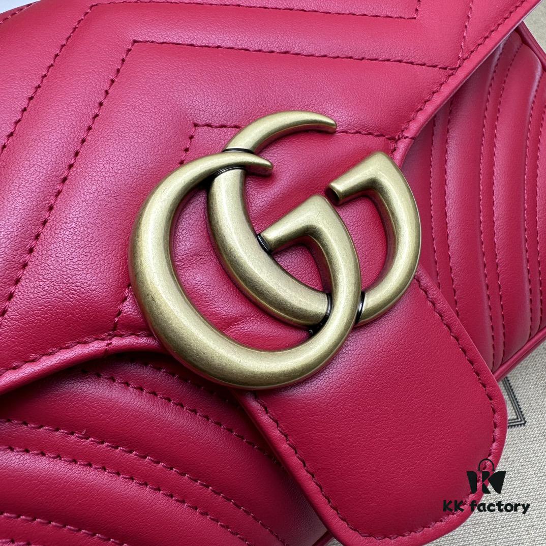 6930917e6e68136f4d9a9b34 GUCCI Latest Bestseller, Counter Quality, Top Original Single Item, Actual Photos, Model Number: 443497 New Red, Size: 26 x 15 x 7 cm