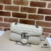 693091806e68136f4d9a9b37 GUCCI New Arrival Cabinet Quality, Top Original Single Item, Actual Photos, Model No. 443497 White Checkered Pattern, Size: W26x15.5x6cm, In Stock Ready to Ship