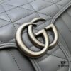 GUCCI New Arrival Cabinet Quality, Top Original Single Item, Actual Photos, Model No. 443497 Gray Checkered, Size: W26x15.5x6cm, In Stock Ready to Ship