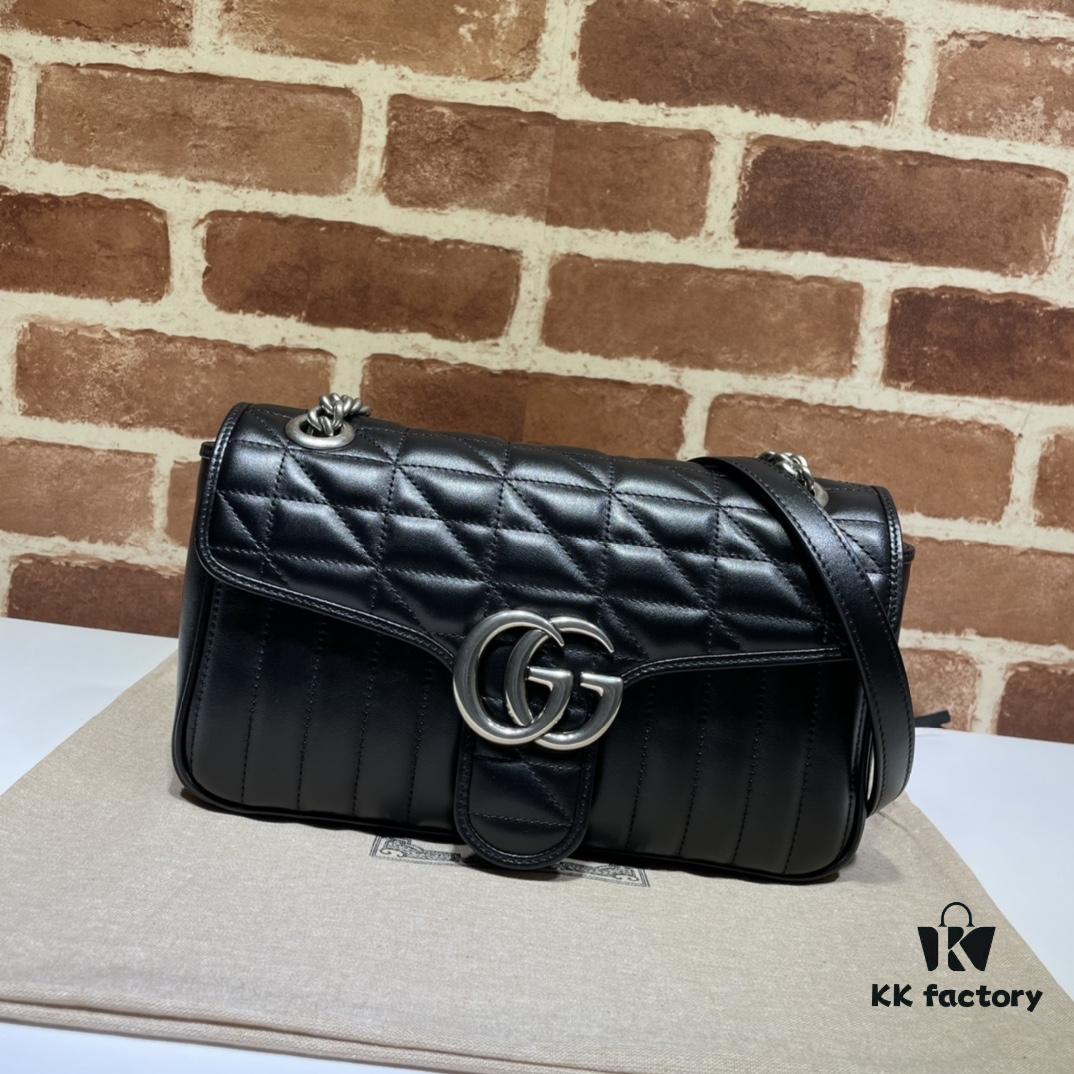 693091896e68136f4d9a9b49 GUCCI New Arrival Cabinet Quality, Top Original Single Item, Actual Photos, Model No. 443497 Square Check, Size: W26 x H15.5 x D6cm, In Stock