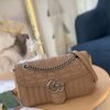 GUCCI New Arrival Cabinet Quality, Top Original Single Item, Real Photo, Model No. 443497 Rose Beige Checkered, Size: W26 x H15.5 x D6cm, In Stock
