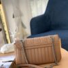 GUCCI New Arrival Cabinet Quality, Top Original Single Item, Real Photo, Model No. 443497 Rose Beige Checkered, Size: W26 x H15.5 x D6cm, In Stock