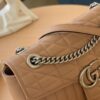 GUCCI New Arrival Cabinet Quality, Top Original Single Item, Real Photo, Model No. 443497 Rose Beige Checkered, Size: W26 x H15.5 x D6cm, In Stock