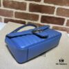 693091966e68136f4d9a9b5f GUCCI New Arrival High-Quality Authentic Stock, Item No. 443497 Blue Leather Check Pattern, Size: W26 x H15.5 x D6cm