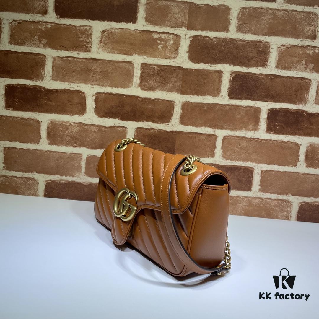 6930919a6e68136f4d9a9b66 GUCCI New Arrival High-Quality Authentic Stock, Top-Tier Original Order Item, Real Photo! 443497 Brown, Size: 26cm (W) x 15cm (H) x 7cm (Side Width), In Stock and Ready to Ship