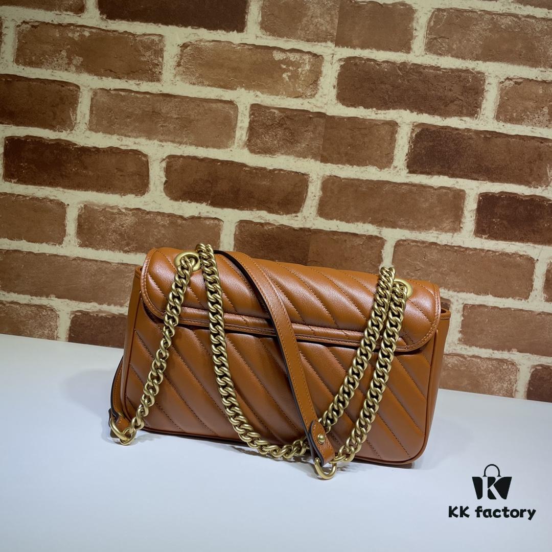 6930919a6e68136f4d9a9b67 GUCCI New Arrival High-Quality Authentic Stock, Top-Tier Original Order Item, Real Photo! 443497 Brown, Size: 26cm (W) x 15cm (H) x 7cm (Side Width), In Stock and Ready to Ship