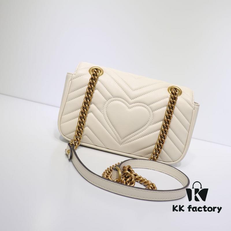 693091a56e68136f4d9a9b78 GUCCI New Arrival Cabinet Quality, Top Original Single Item, Real Photo, Model No. 446744 White, Size W23xH14xD6cm, In Stock