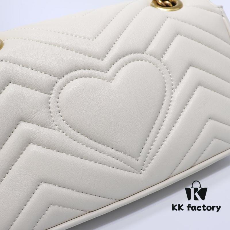 693091a56e68136f4d9a9b7a GUCCI New Arrival Cabinet Quality, Top Original Single Item, Real Photo, Model No. 446744 White, Size W23xH14xD6cm, In Stock