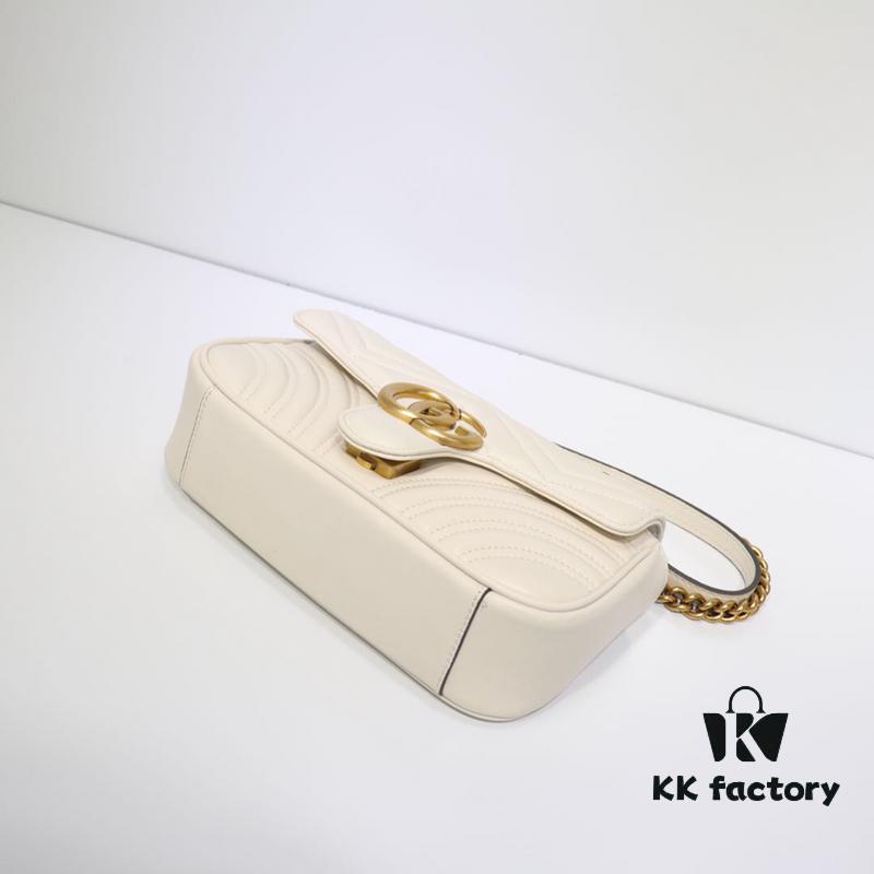 693091a76e68136f4d9a9b7b GUCCI New Arrival Cabinet Quality, Top Original Single Item, Real Photo, Model No. 446744 White, Size W23xH14xD6cm, In Stock