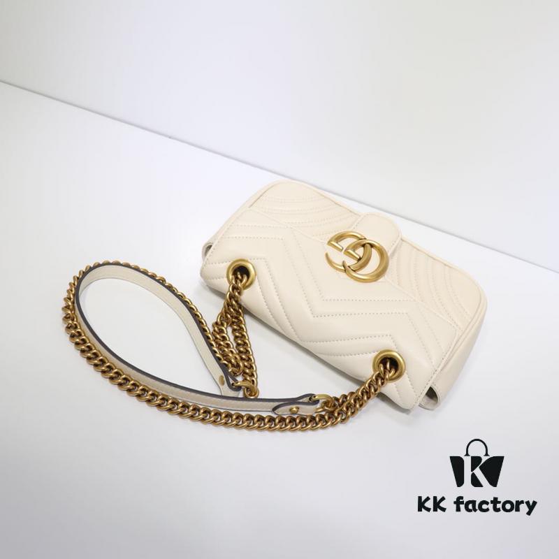 693091a76e68136f4d9a9b7c GUCCI New Arrival Cabinet Quality, Top Original Single Item, Real Photo, Model No. 446744 White, Size W23xH14xD6cm, In Stock