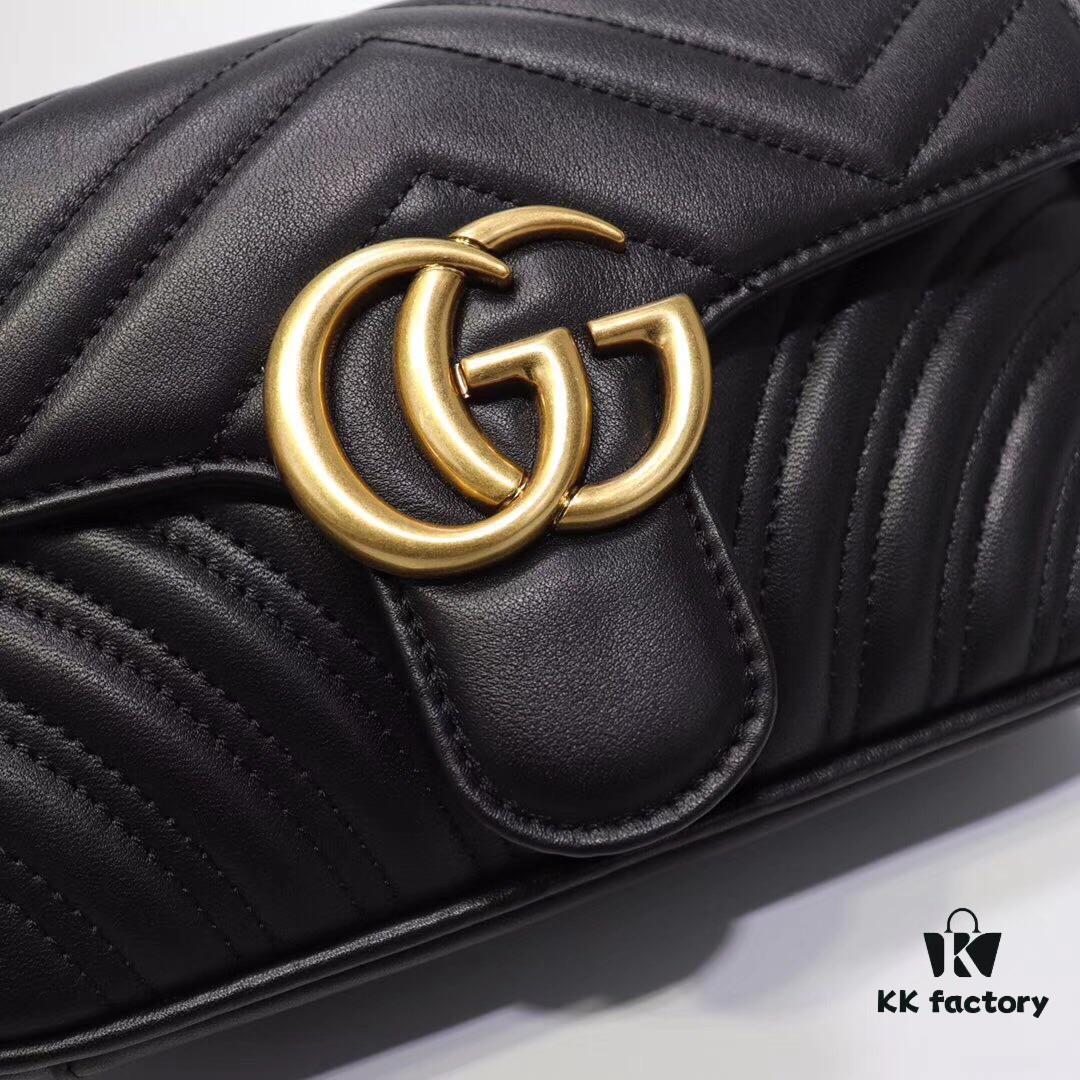 693091aa6e68136f4d9a9b83 GUCCI New Arrival Cabinet Quality, Top Original Single Item, Real Photo, Model No. 446744 in Grey, Size W23xH14xD6cm, In Stock