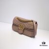 693091ac6e68136f4d9a9b88 GUCCI New Arrival Cabinet Quality, Top Original Single Item, Actual Photos, Model Number 446744 Milk Tea Color, Size W23xH14xD6cm, In Stock