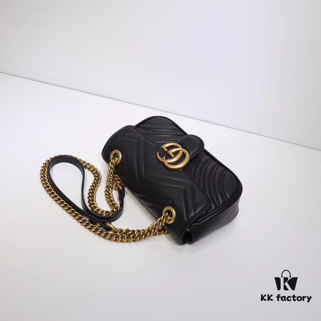 693091ad6e68136f4d9a9b8a GUCCI New Arrival Cabinet Quality, Top Original Single Item, Real Photo, Model No. 446744 in Grey, Size W23xH14xD6cm, In Stock