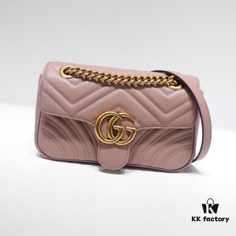 693091b86e68136f4d9a9b9f GUCCI New Arrival Cabinet Quality, Top Original Single Item, Actual Photos, Model No. 446744 Nude Pink, Size W23xH14xD6cm, In Stock