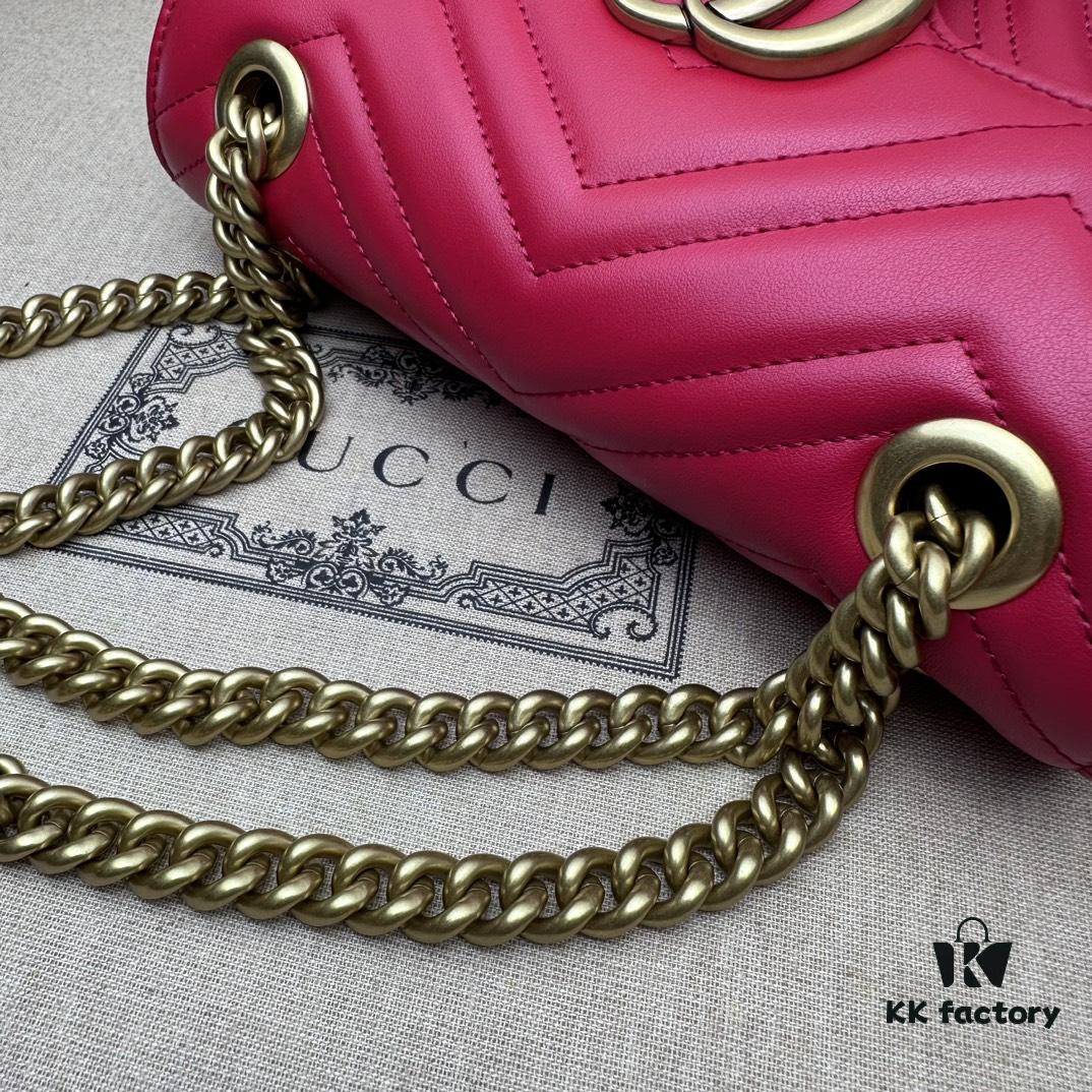 693091b96e68136f4d9a9ba0 GUCCI New Model Cabinet Quality, Top Original Single Item, Actual Photos, Model Number 446744 New Red, Size W23xH14xD6cm, In Stock