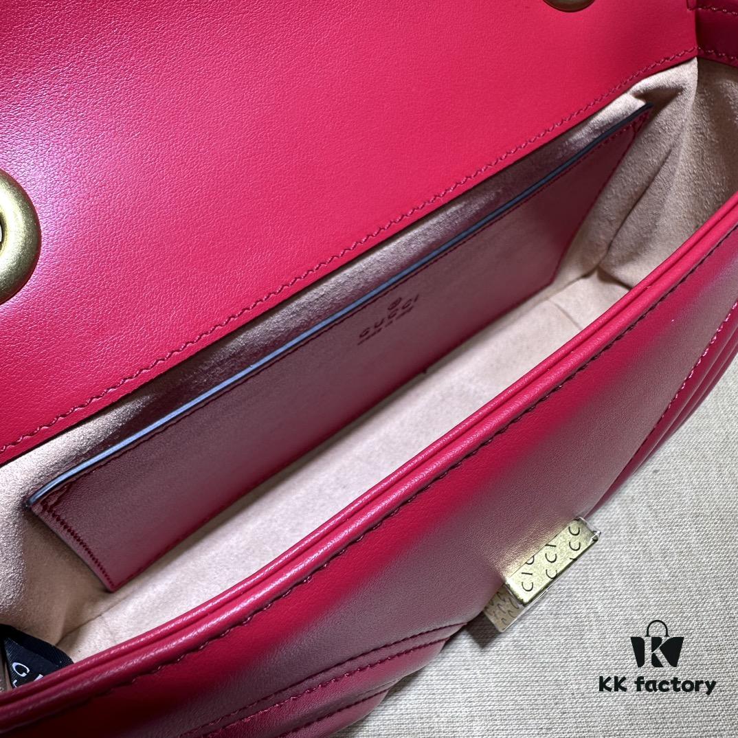693091ba6e68136f4d9a9ba2 GUCCI New Model Cabinet Quality, Top Original Single Item, Actual Photos, Model Number 446744 New Red, Size W23xH14xD6cm, In Stock