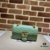 693091c46e68136f4d9a9bb4 GUCCI High-End Original Stock, Counter Quality, Real Photo! Model No. 446744 Light Green, Size: 23x14x6 cm
