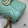 693091c46e68136f4d9a9bb6 GUCCI High-End Original Stock, Counter Quality, Real Photo! Model No. 446744 Light Green, Size: 23x14x6 cm