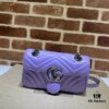 693091c86e68136f4d9a9bbb GUCCI Counter Quality, Top Original Single Item, Actual Photos! Model No. 446744 Light Purple, Size: 23cm (W) x 14cm (H) x 6cm (Side Width), In Stock and Ready to Ship