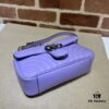 693091c96e68136f4d9a9bbe GUCCI Counter Quality, Top Original Single Item, Actual Photos! Model No. 446744 Light Purple, Size: 23cm (W) x 14cm (H) x 6cm (Side Width), In Stock and Ready to Ship