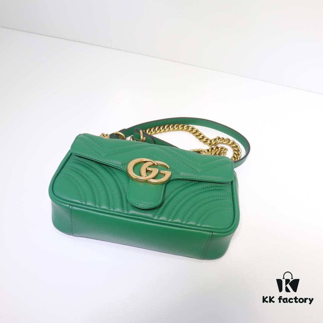693091d26e68136f4d9a9bca GUCCI New Arrival Cabinet Quality, Top Original Stock, Real Photos, Model No. 446744 Green, Size W23xH14xD6cm In Stock (Quality Upgraded)