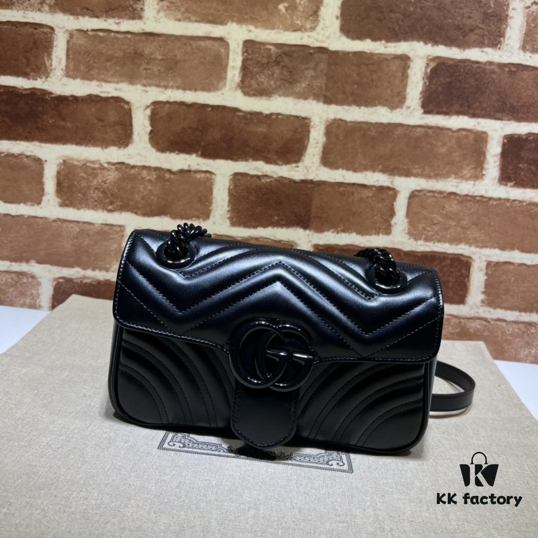 693091d36e68136f4d9a9bcf GUCCI New Arrival High-Quality Authentic Stock, Item No. 446744 Crocodile Skin with Gold Hardware, Size W23xH14xD6cm