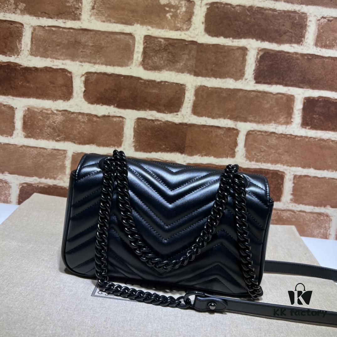 693091d36e68136f4d9a9bd0 GUCCI New Arrival High-Quality Authentic Stock, Item No. 446744 Crocodile Skin with Gold Hardware, Size W23xH14xD6cm