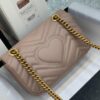 693091ea6e68136f4d9a9bf4 Original Factory Leather 😊 GUCCI Italian Original Leather, Counter Quality, Actual Photos, Model 446744 Milk Tea Color, Size: 22*13*6cm, In Stock