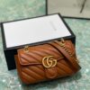 693091ed6e68136f4d9a9bf8 Original Factory Leather 😀 GUCCI Italian Original Leather, Counter Quality, Actual Photos. Model 446744 Caramel Color, Size: 22*13*6cm, In Stock