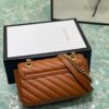 693091ee6e68136f4d9a9bf9 Original Factory Leather 😀 GUCCI Italian Original Leather, Counter Quality, Actual Photos. Model 446744 Caramel Color, Size: 22*13*6cm, In Stock