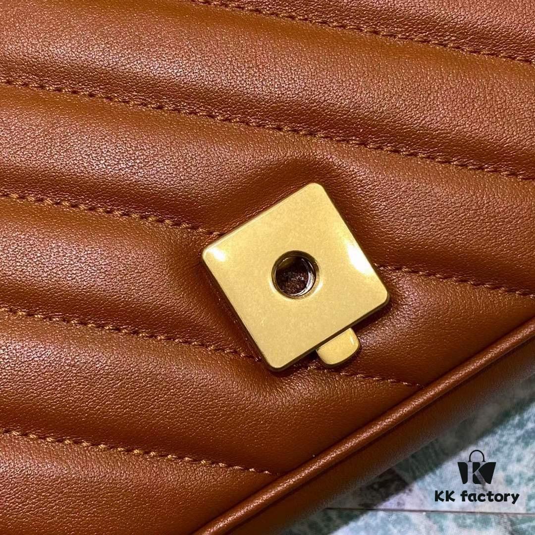 693091f06e68136f4d9a9bfe Original Factory Leather 😀 GUCCI Italian Original Leather, Counter Quality, Actual Photos. Model 446744 Caramel Color, Size: 22*13*6cm, In Stock