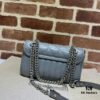 693091f26e68136f4d9a9c01 GUCCI New Arrival Cabinet Quality, Top Original Single Item, Actual Photos, Model No. 446744 Gray Checkered, Size W23xH14xD6cm, In Stock