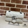 693091f56e68136f4d9a9c08 GUCCI New Arrival Cabinet Quality, Top Original Single Item, Actual Photos, Model No. 446744 White Checkered Pattern, Size W23xH14xD6cm, In Stock and Ready to Ship