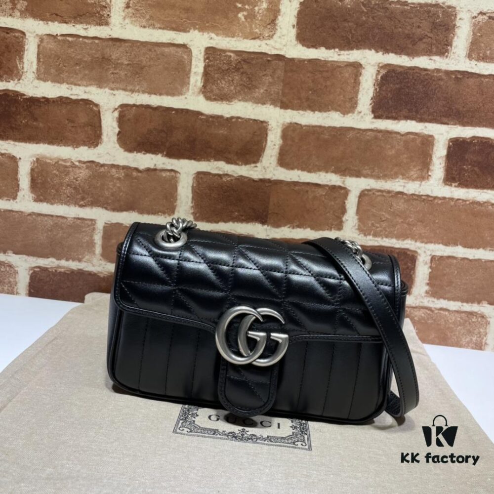 693091fb6e68136f4d9a9c12 GUCCI New Arrival Cabinet Quality, Top Original Single Item, Real Product Photos, Model No. 446744 Kriss Cross Check, Size W23xH14xD6cm, In Stock and Ready to Ship